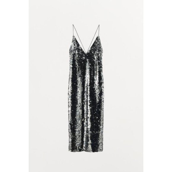 ZARA ANIMAL PRINT SEQUIN DRESS - Picture 4 of 6